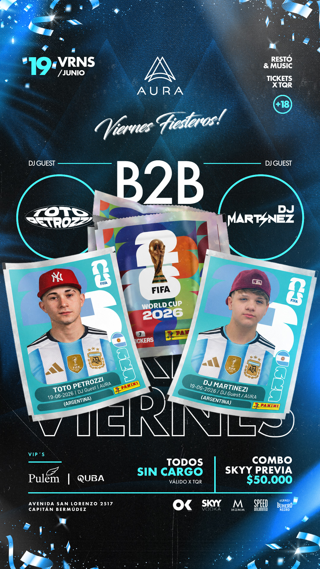 AURA VIERNES +18 ⛓️TOTO PETROZZI B2B D MARTINEZ⚡